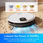 ILIFE 【Local Warranty】V9 Robot Vacuum Cleaner Dry and Wet At the Same Time Sweeping Planned Cleaning Path 3000pa Suction Power for Home Auto Charge Remote Control Operation Clean Pet Hair Vacuum mop - Image 3
