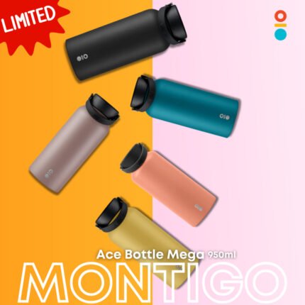 [FREE SHIPPING] Montigo Ace Bottle Mega 950ml Botol Air Viral - 32oz Insulated Tumbler Flask Durable Stainless Steel